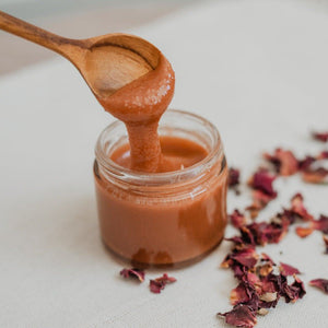 raw honey + rose | exfoliating polish